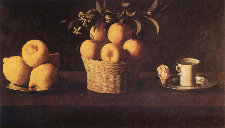 Still Life with Lemons,Oranges and Rose